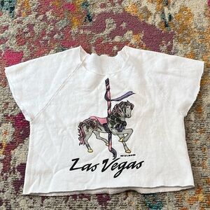 Vintage 1980s Las Vegas Tourism Carousel Unicorn 80s Sweatshirt